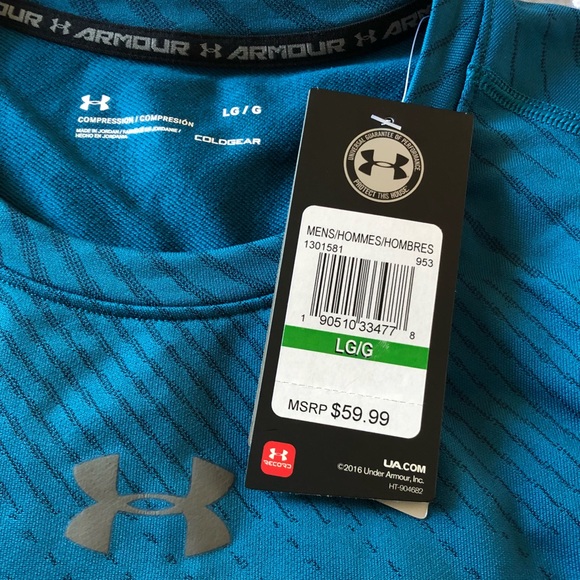 MEN’S UNDER ARMOUR COLD GEAR ATHLETIC SHIRT - Picture 2 of 4